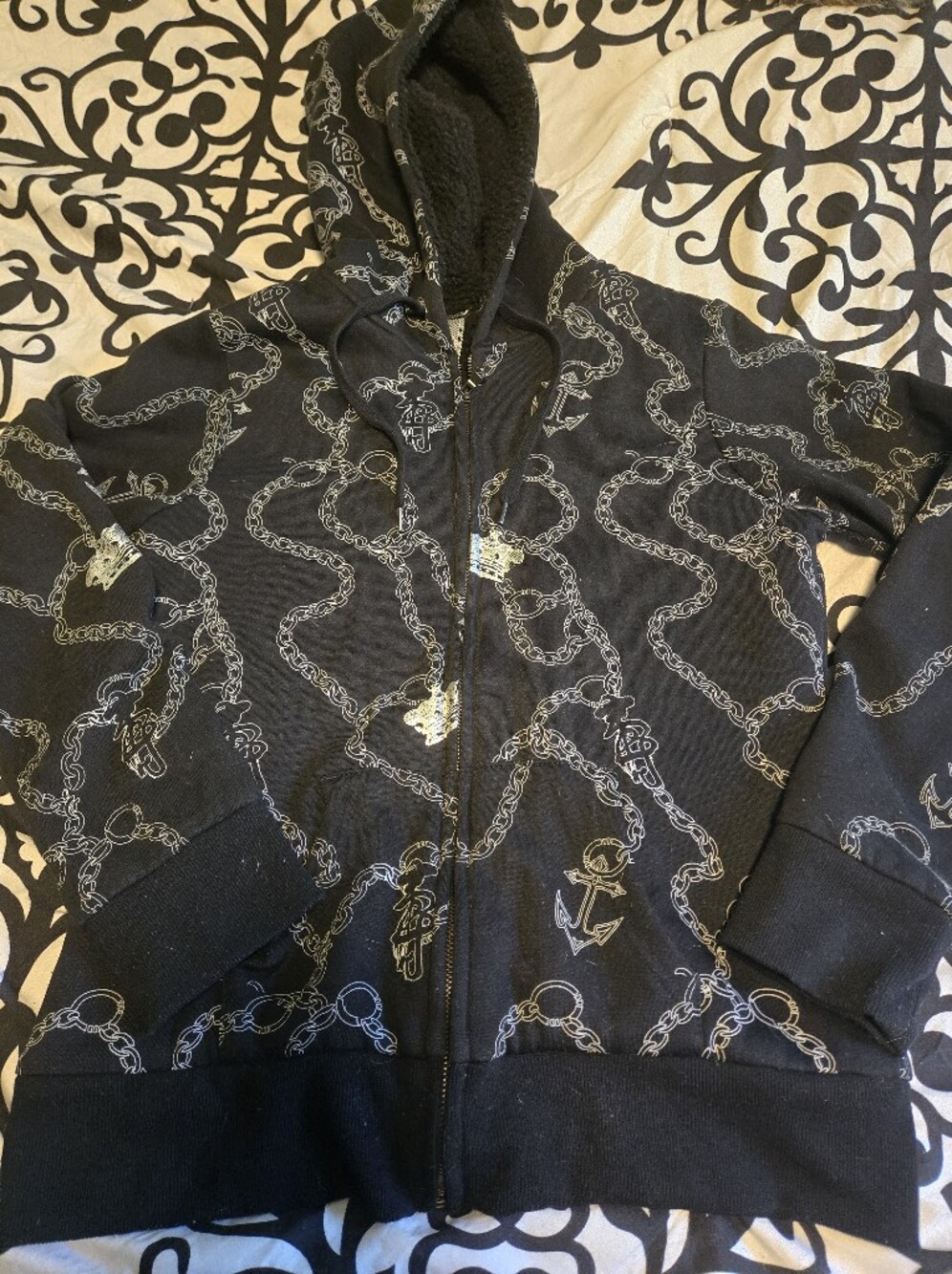Groggy Zip Up Hoodie L